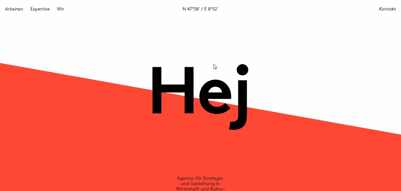 Hej - 黑白网站样本
