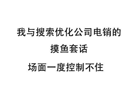 我与搜索优化公司电销的摸鱼套话